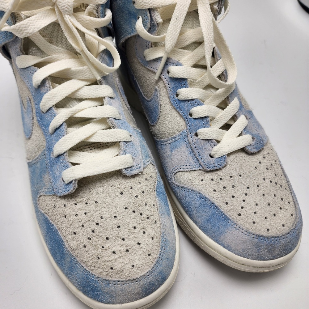 Nike Dunk High SE Clouds Celestine Blue White Suede High Top Sneakers Womens 7.5 - Picture 15 of 16